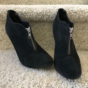 Black suede ankle boots